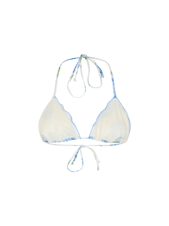 Top da spiaggia donna classico a triangolo floreale Sagittario