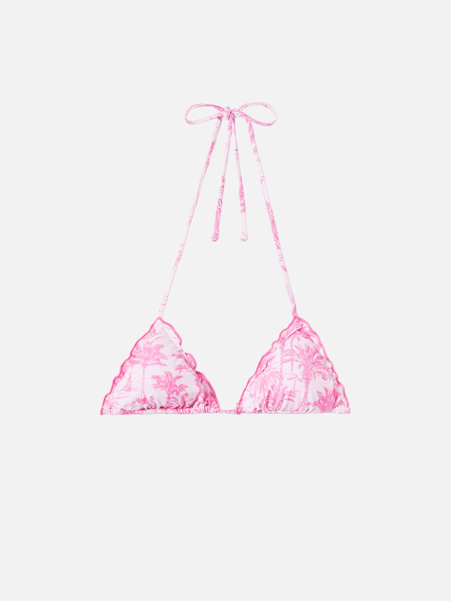 Sagittarius – Klassisches Triangel-Top mit Toile-de-Jouy-Print