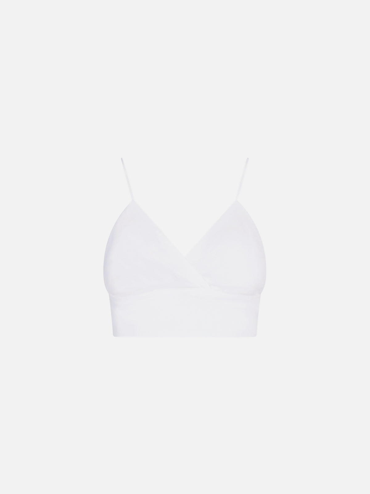 White linen bralette top