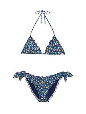 Sarius triangle classic bikini with crab print