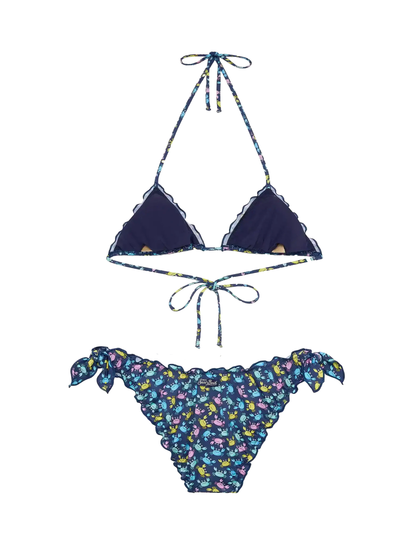Sarius triangle classic bikini with crab print