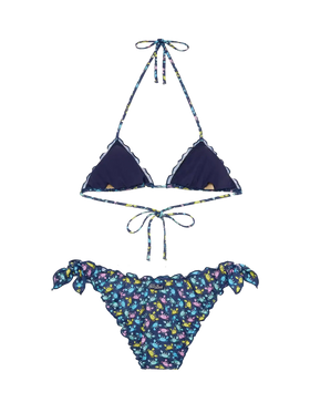 Sarius triangle classic bikini with crab print