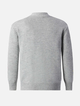 Sasi Donegal-wool blend cardigan with Titti e Silvestro jacquard | WARNER BROS. SPECIAL EDITION