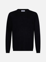 T-shirt da uomo in misto cashmere nero Scott