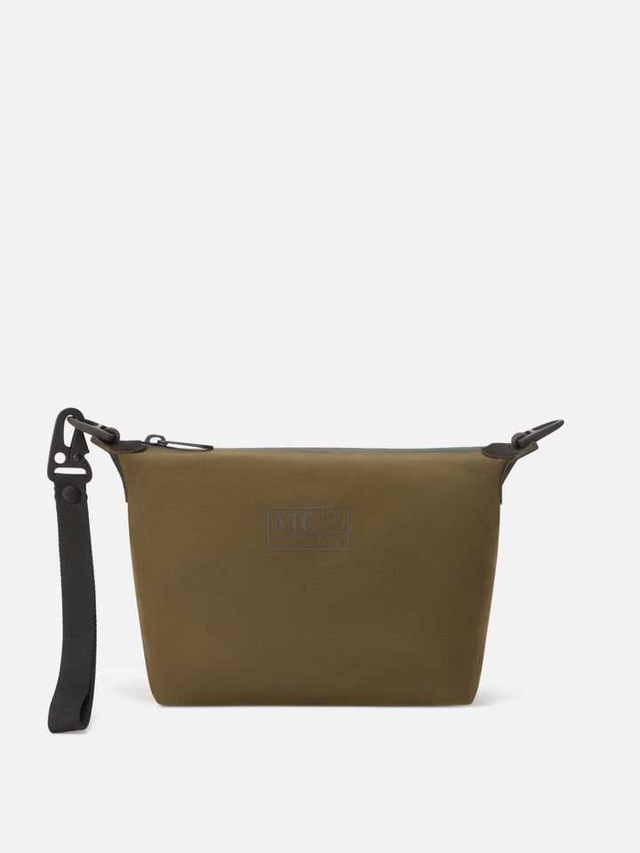 Military green Seamless waxed pouch