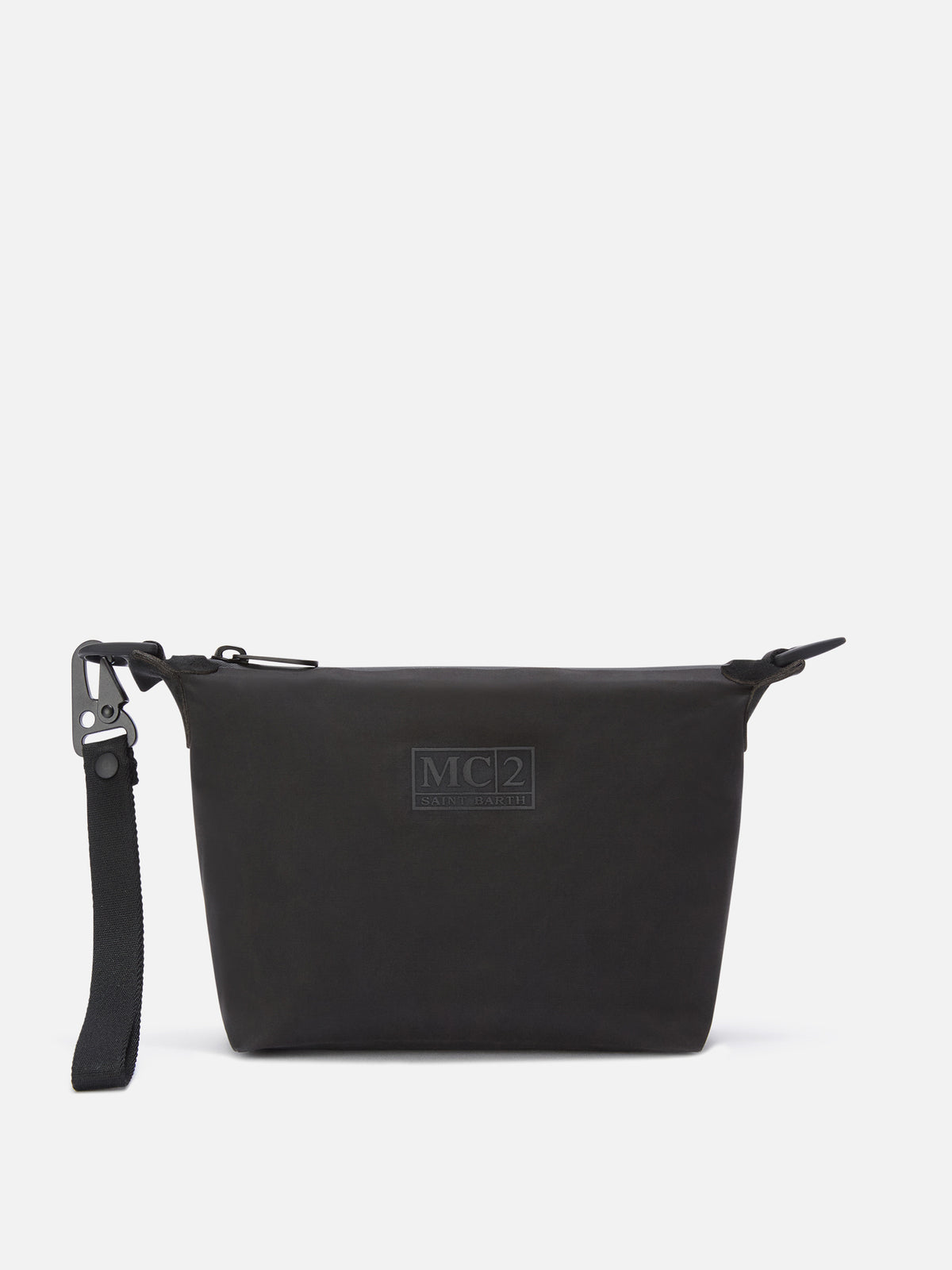 Black Seamless waxed pouch