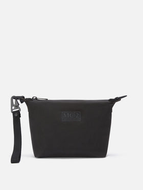 Black Seamless waxed pouch