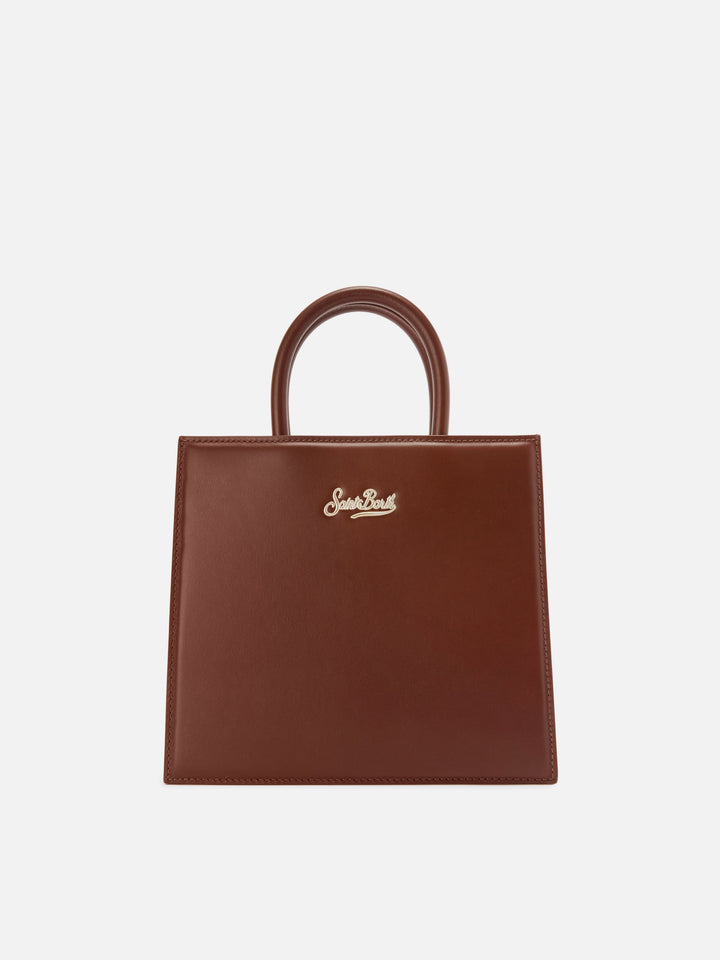 Shop Bag Midi brown leather bag