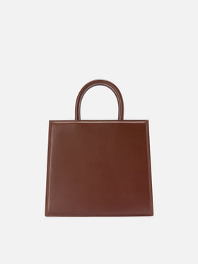 Borsa Shop Bag Midi pelle marrone