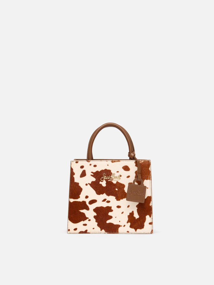 Shop Bag Mini in cavallino con stampamuccata