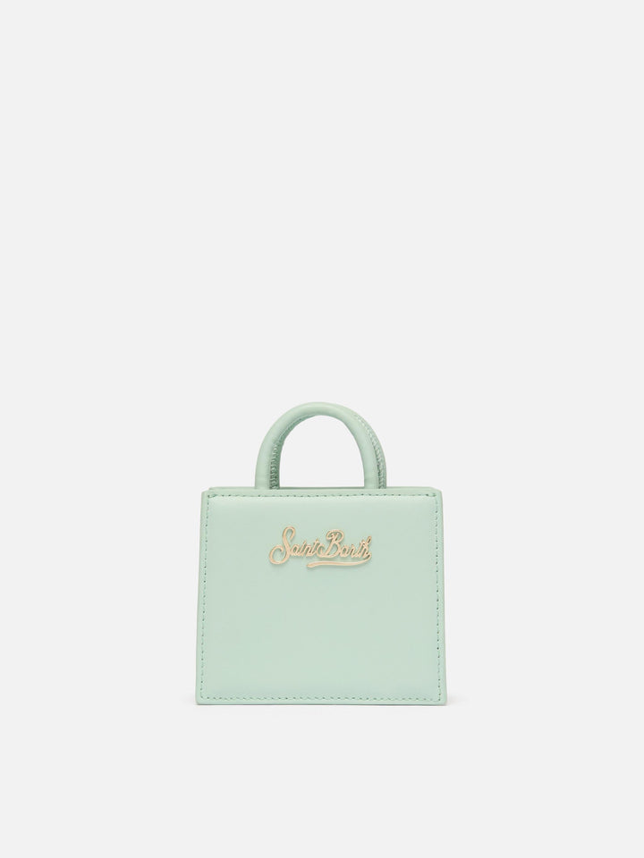 Shop Bag Micro in pelle rosa pastello