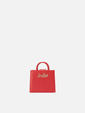 Shop Bag Micro Handbag in red leather