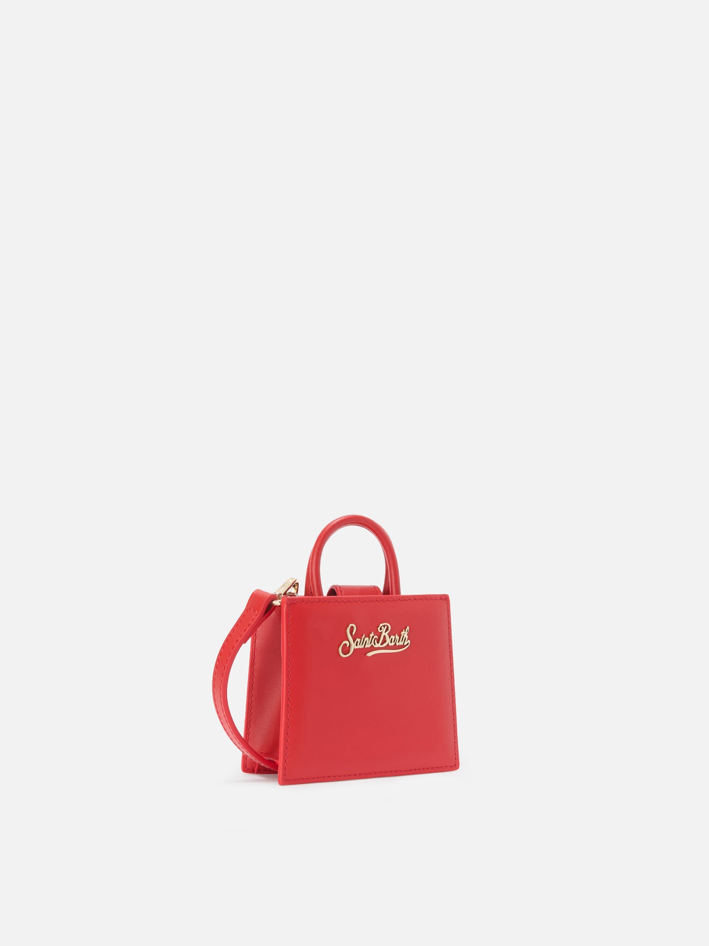 Shop Bag Micro Handbag in red leather
