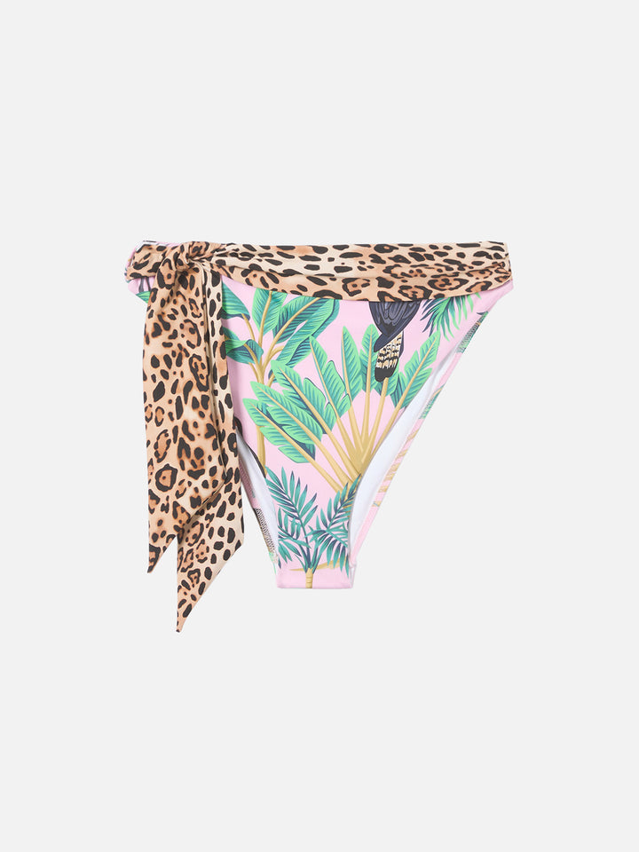 Triangle bikini Janet Sienna with tropical print
