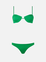 Bikini da donna a bralette con ferretto Salina Lido verde