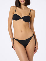 Woman black underwired bralette bikini Salina Virgo