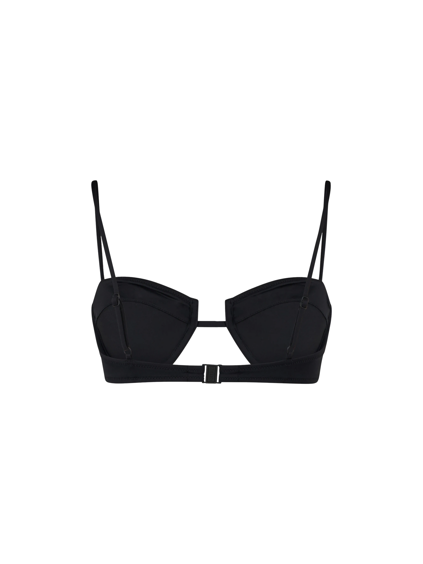 Top a bralette con ferretto Salina nero