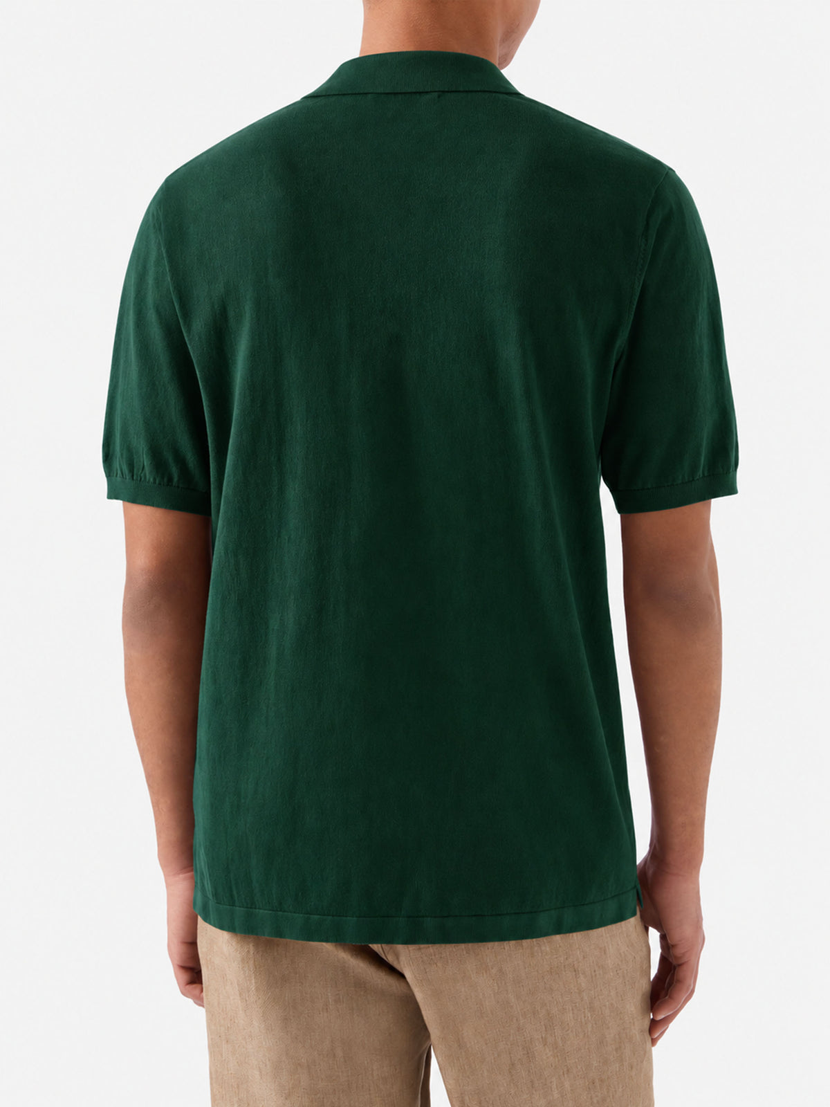 Dark green Sloan cotton polo shirt