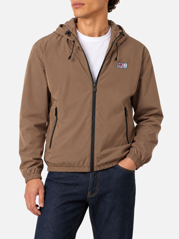 Khaki Sloop hooded jacket