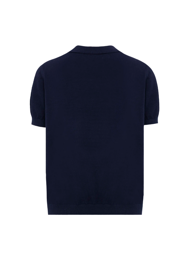 Polo Sloan Jr in maglia blu navy