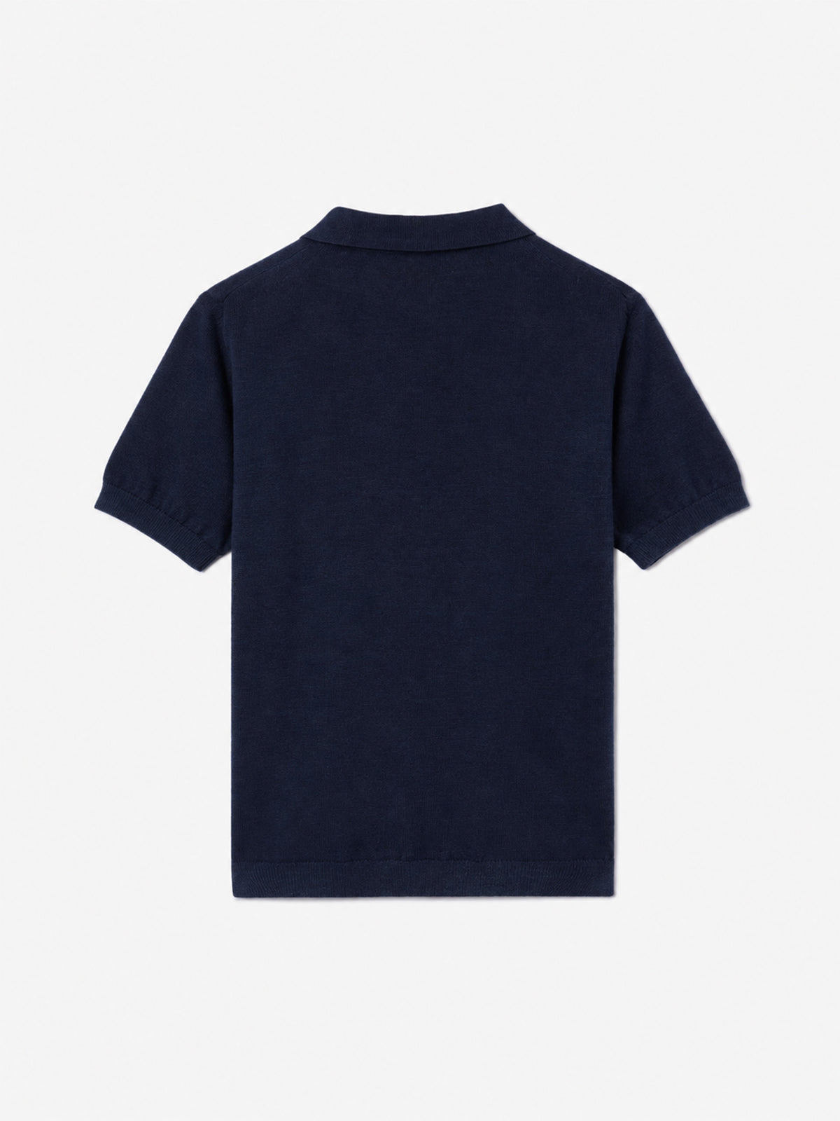 Navy blue Sloan Jr knitted polo shirt