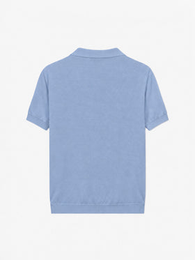 Hellblaues gestricktes Poloshirt für Jungen Sloan Jr 