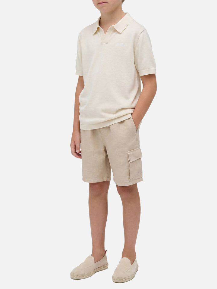 Cream Sloan Jr polo