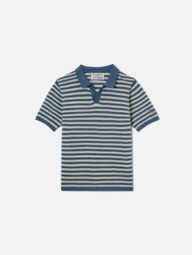 Polo Sloan Jr a righe blu