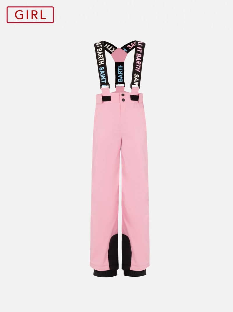 Girl pink ski pants Sarenne