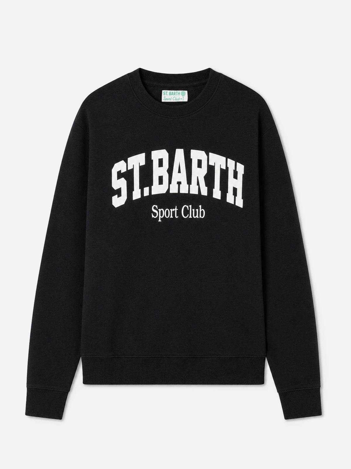 Soho cotton sweatshirt in black with St. Barth Sport Club print