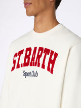 Man white sweatshirt Soho St Barth sport club