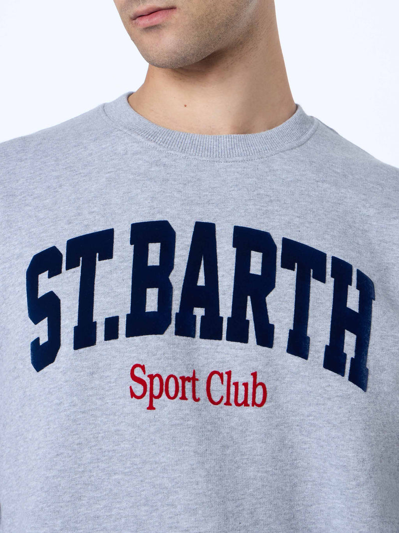 Grau meliert Sweatshirt für Herren Soho St Barth Sport