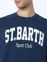 Felpa da uomo blu navy Soho St Barth sport