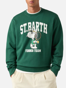 Grünes Baumwoll-Sweatshirt Soho mit Snoopy-Print | Special edition 