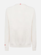 Man off-white sweatshirt Soho with Vacanze di Natale logo print | VACANZE DI NATALE SPECIAL EDITION