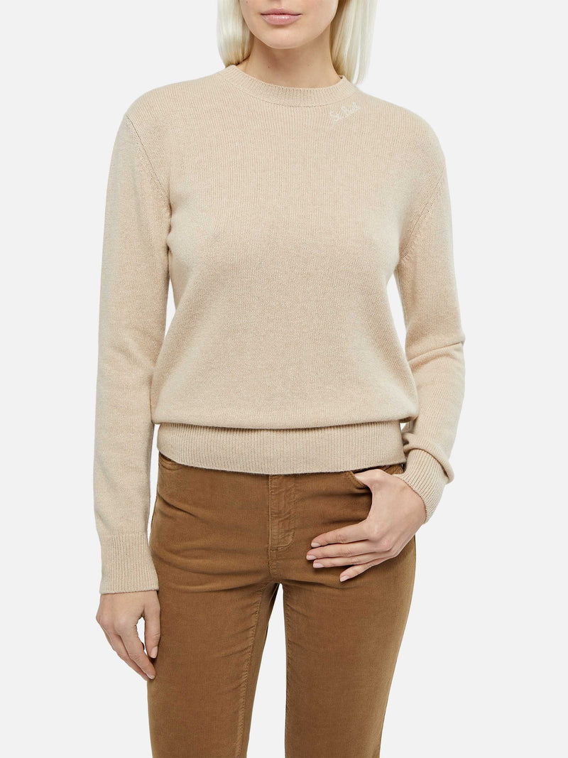 Maglione beige Sorbonne da donna