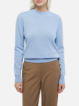 Woman light blue cashmere blend sweater Sorbonne