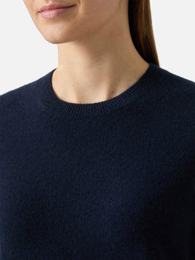 Sorbonne-Pullover aus 100 % Kaschmir in Marineblau