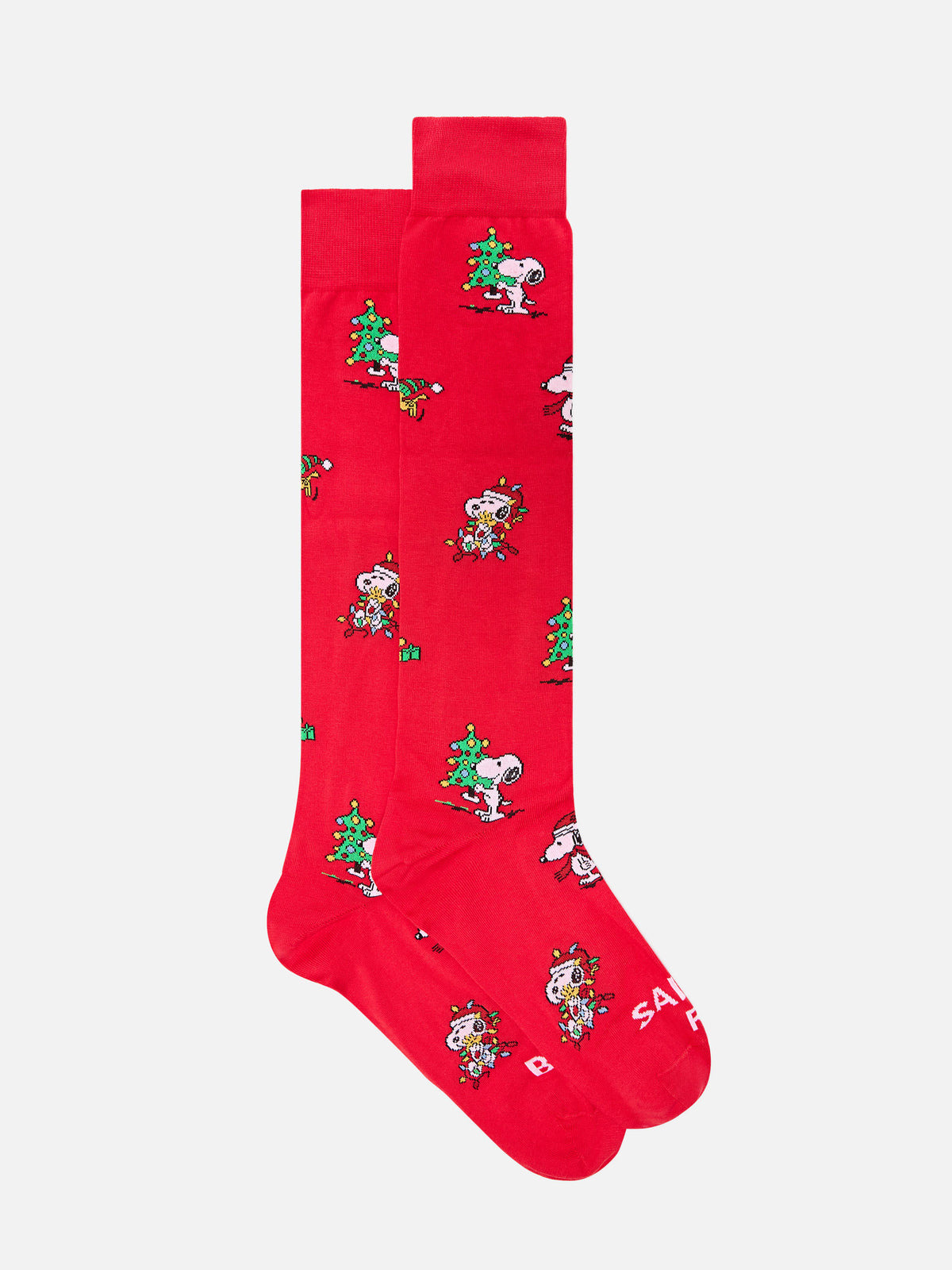 Calcetines rojos con jacquard de Snoopy | Special edition 