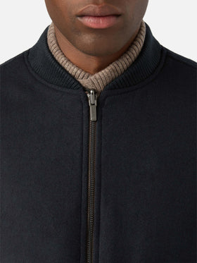 Chaleco reversible Spencer de mezcla de lana Navy blue 