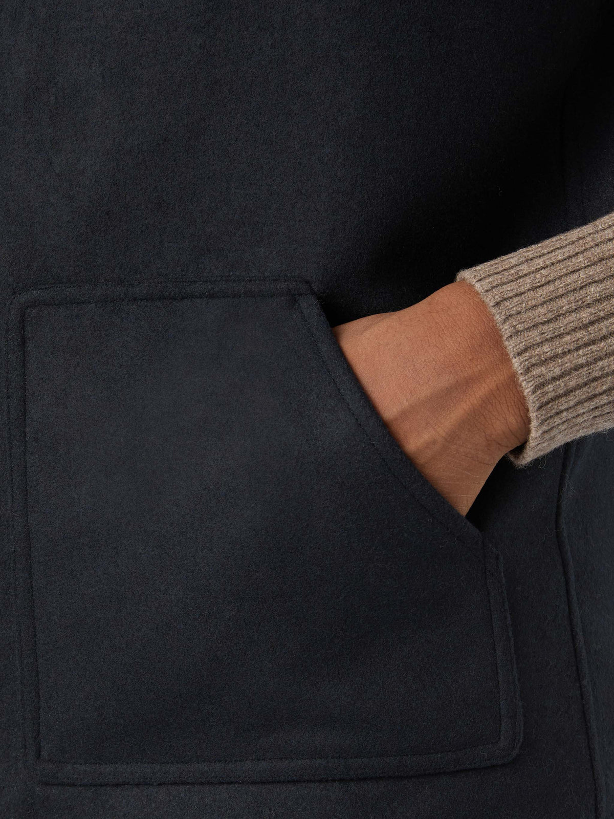 Chaleco reversible Spencer de mezcla de lana Navy blue 