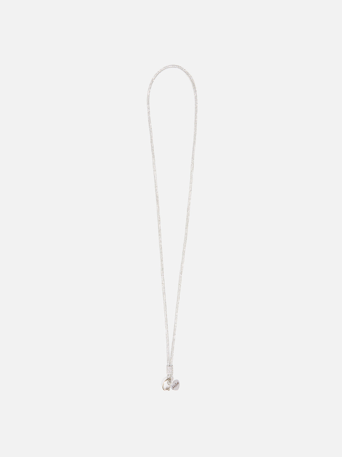 Correa para teléfono Silver Strass Charm con logotipo charm 