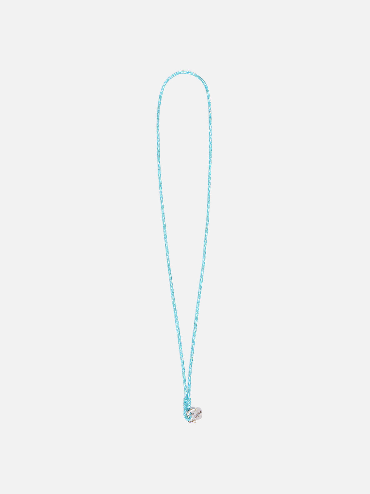 Correa para teléfono Light blue Strass Charm con logotipo charm 