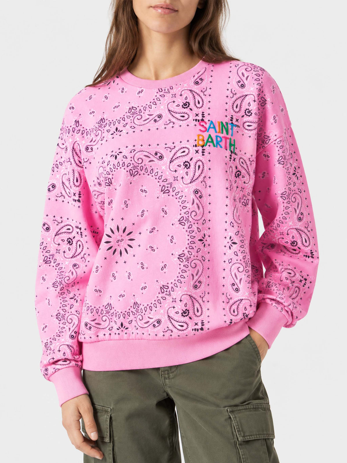 Sweat-shirt bandana rose Stardust 