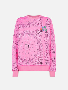 Sweat-shirt bandana rose Stardust 