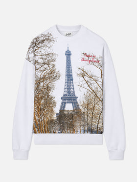 Sweatshirt Stardust mit Paris-Print und Stickerei 
