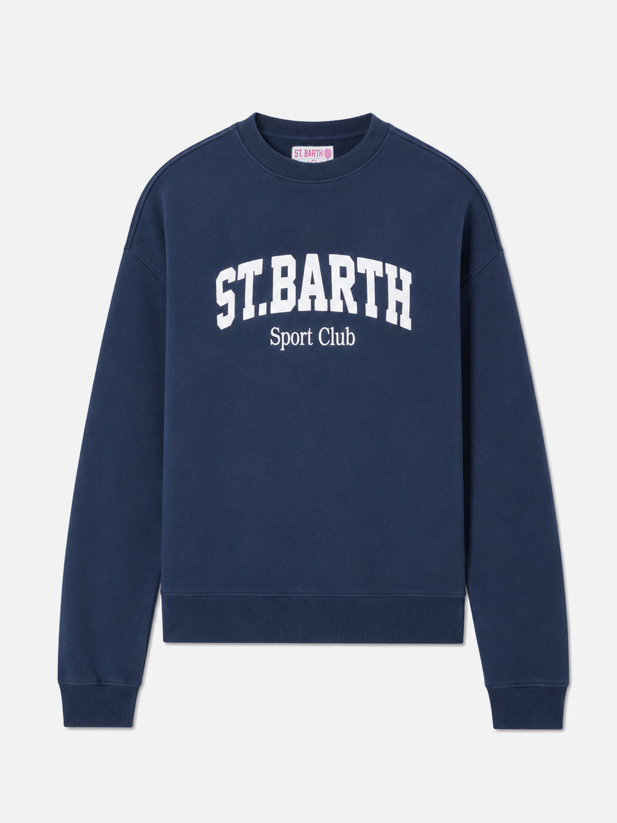 Sudadera de algodón Stardust en azul con estampado St. Barth Sport Club 