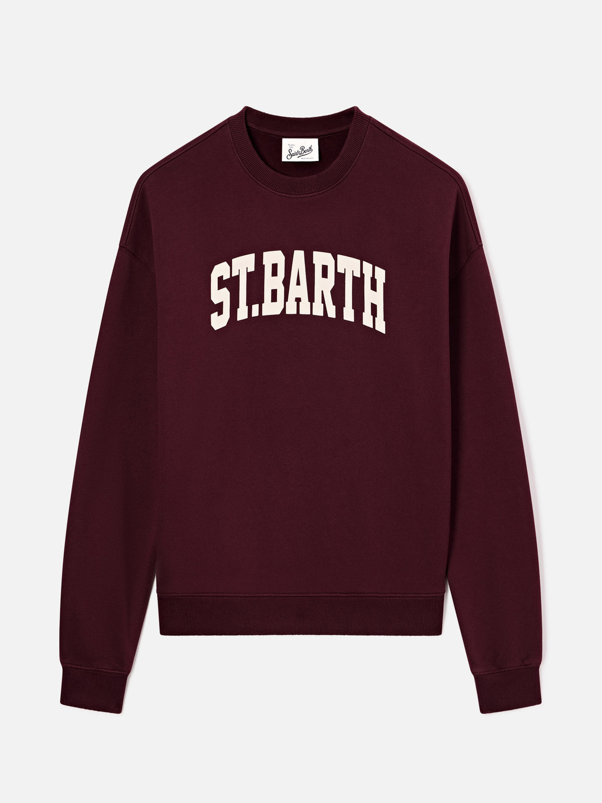 Bordeaux Stardust sweatshirt with St. Barth print
