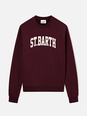 Bordeaux Stardust sweatshirt with St. Barth print
