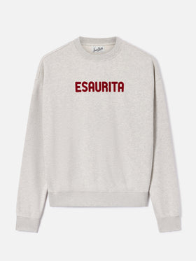 Sweatshirt Grey Stardust avec imprimé flock Esaurita 